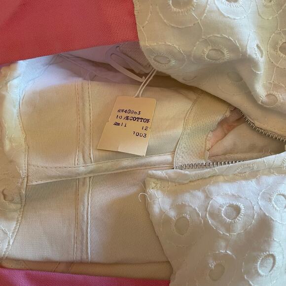 Deadstock Vintage White Eyelet Romper/Jumpsuit - S - Picture 12 of 12